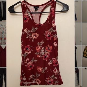 Rue 21 stretchy floral tank top